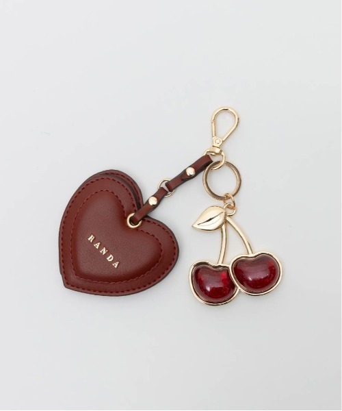 ショルダーバッグ バッグ 「Cherry＆Strawberry」2WAY ハーフムーンショルダーバッグ レディースの画像