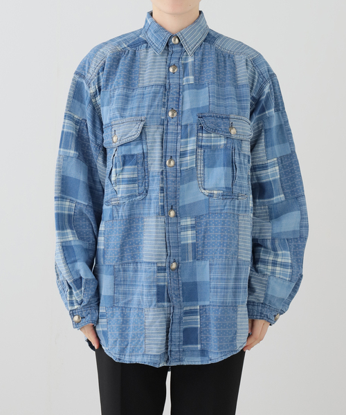 ブラウス シャツ MONITALY/モニタリー GIORGIO WORK SHIRT W CONCHE レディース