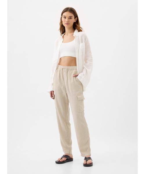 「GAP」 カーゴパンツ X-SMALL ベージュ レディース_画像4