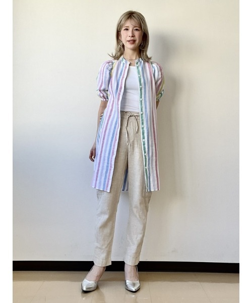 「GAP」 カーゴパンツ X-SMALL ベージュ レディース_画像6