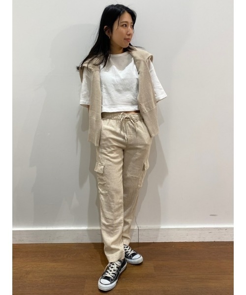 「GAP」 カーゴパンツ X-SMALL ベージュ レディース_画像9