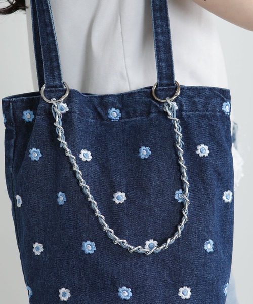 pumpkin port（パンプキンポート） トートバッグ デイジー刺繍2WAY