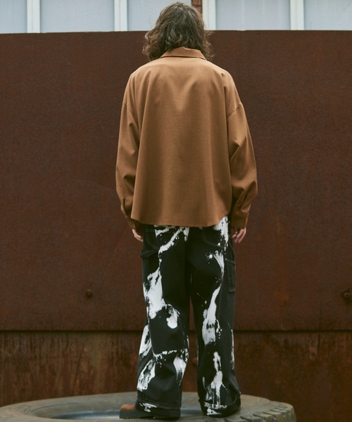 「Casper John」 長袖シャツ SMALL ブラウン メンズ_画像3