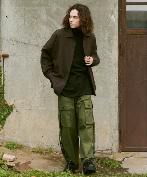 「Casper John」 長袖シャツ SMALL ブラウン メンズ_画像9