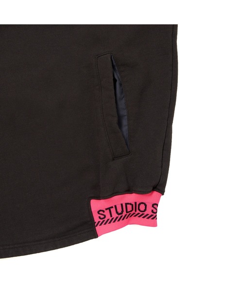 「STUDIO SEVEN」 プルオーバーパーカー M ホワイト メンズ_画像9