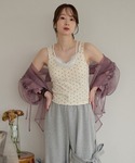 カップ付き キャミソール lace layer...の詳細画像1