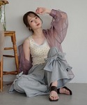 カップ付き キャミソール lace layer...の詳細画像3
