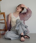 カップ付き キャミソール lace layer...の詳細画像5