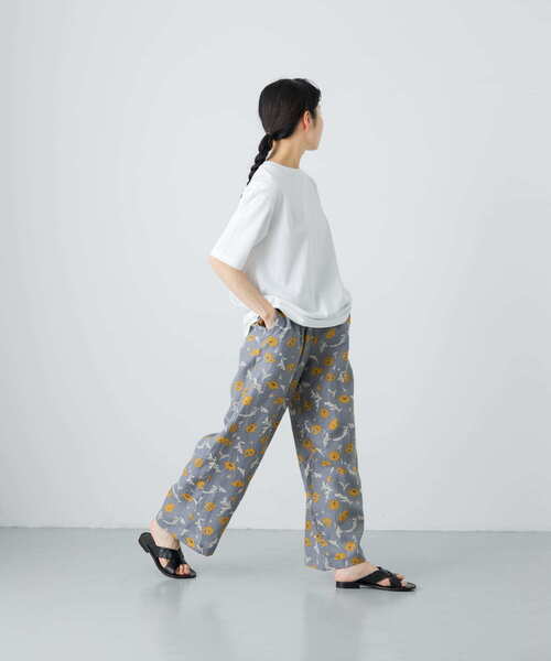 「かぐれ」 半袖Tシャツ FREE チャコールグレー レディース_画像8