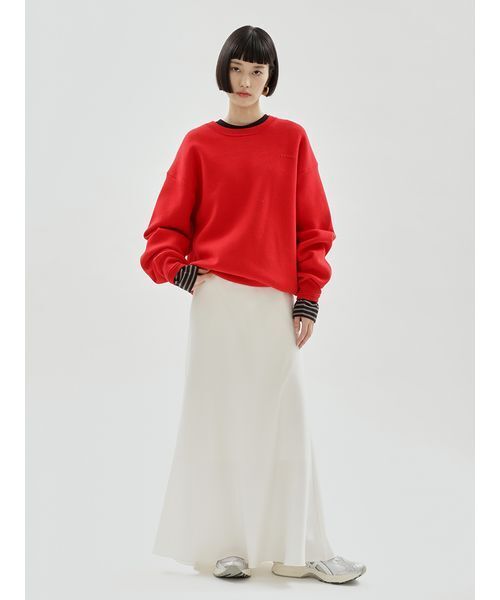 emmi tシャツ emmiロゴクロップドボーダーカットソー レディース
