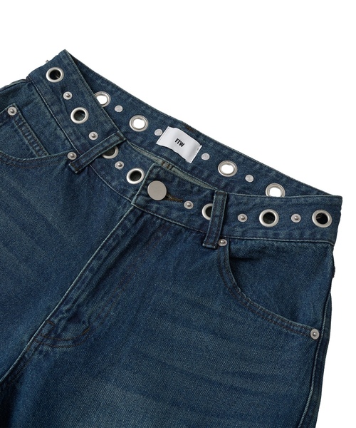 「FTW」 デニムパンツ MEDIUM ブラック レディース_画像5