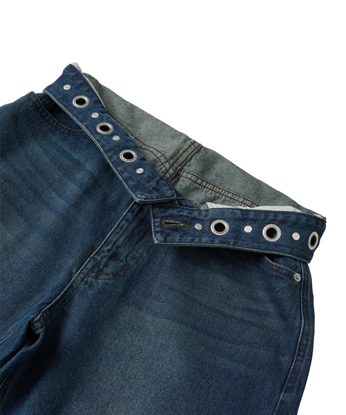「FTW」 デニムパンツ MEDIUM ブラック レディース_画像6