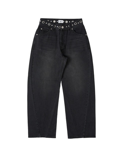 「FTW」 デニムパンツ MEDIUM ブラック レディース_画像7