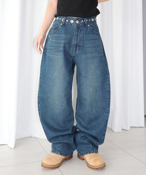 「FTW」 デニムパンツ MEDIUM ブラック レディース_画像9