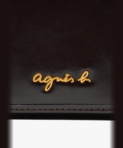 agnes b.（アニエスベー） 財布 レザー 三つ折り ウォレット ”Nathalie