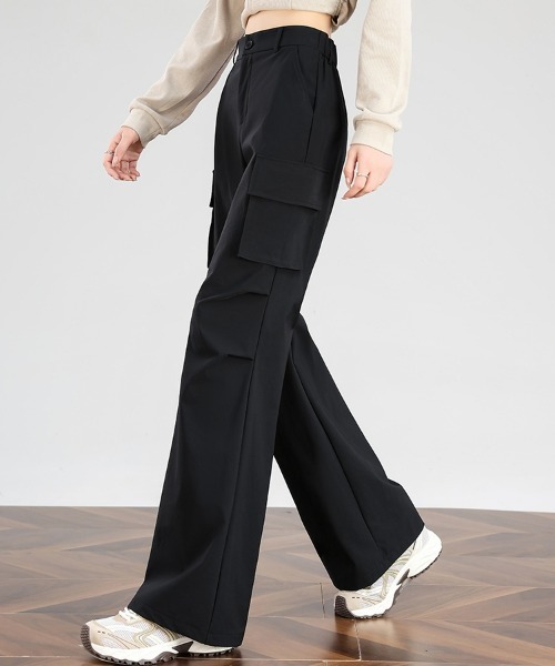 「HANDO」 スラックス L ネイビー レディース_画像9