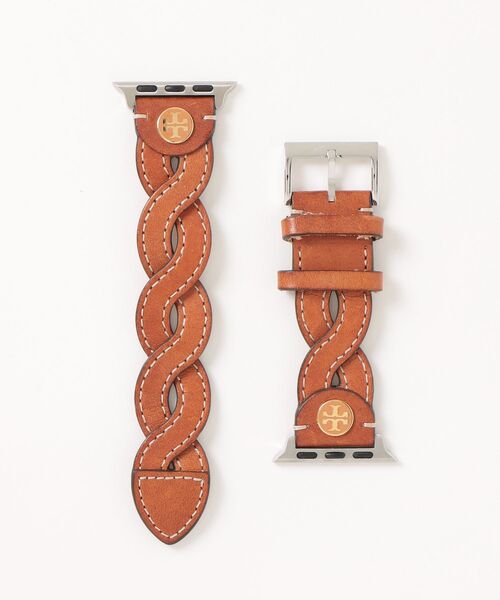 Tory Burch ロゴ レザー ブレスレット TORY BURCH（トリーバーチ） ブレスレット FREE ブラウン レディース