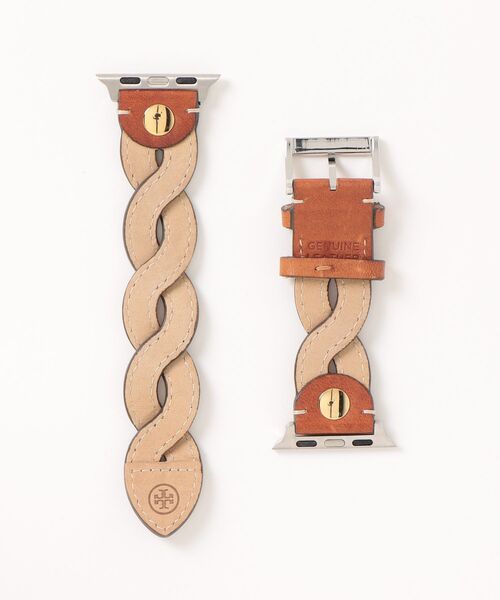 Tory Burch ロゴ レザー ブレスレット TORY BURCH（トリーバーチ） ブレスレット FREE ブラウン レディース