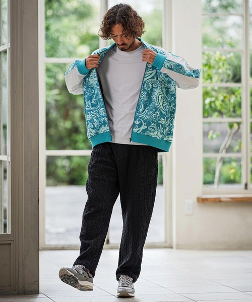 CAMBIO（カンビオ） スカジャン mj11895-Bonded Paisley Allover