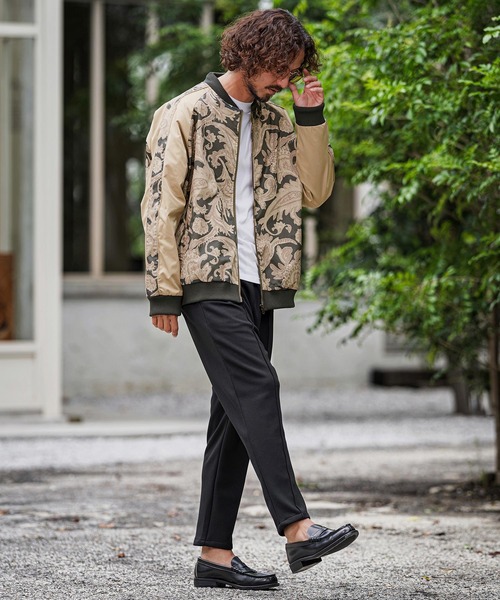 CAMBIO（カンビオ） スカジャン mj11895-Bonded Paisley Allover