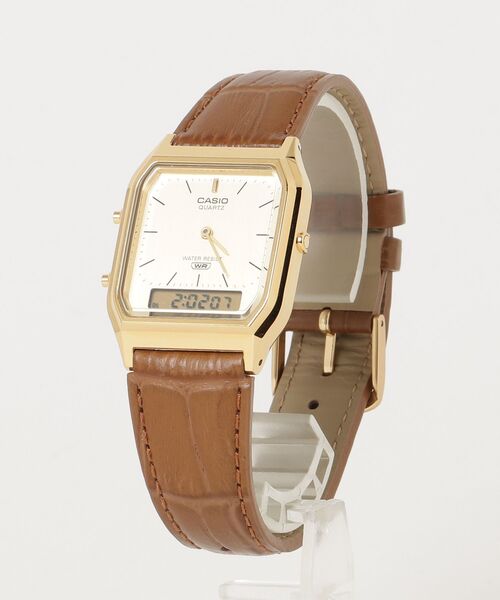 CASIO（カシオ） アナログ腕時計 - ブラウン メンズ : ZOZOTOWN Yahoo