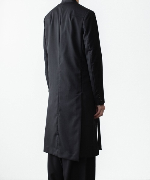 ノーカラーコート コート SHADOW STRIPE TYROCKEN COAT メンズの画像