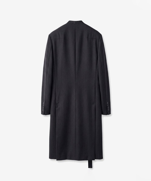 ノーカラーコート コート SHADOW STRIPE TYROCKEN COAT メンズの画像
