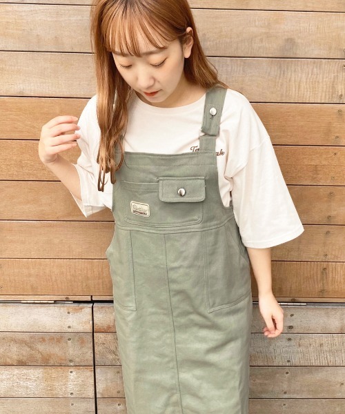 【Aさま】ワッペン ジャンパースカート ロングワンピース apres jour ワンピース ジャンパースカート ワッペン付き