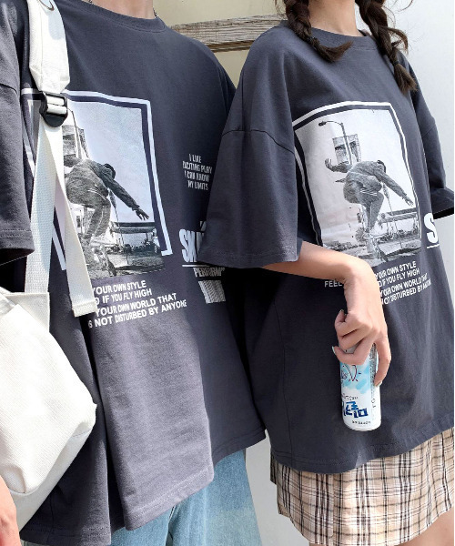 tシャツ Tシャツ 【neos -addictive design-】ビッグシルエット ロゴ ...