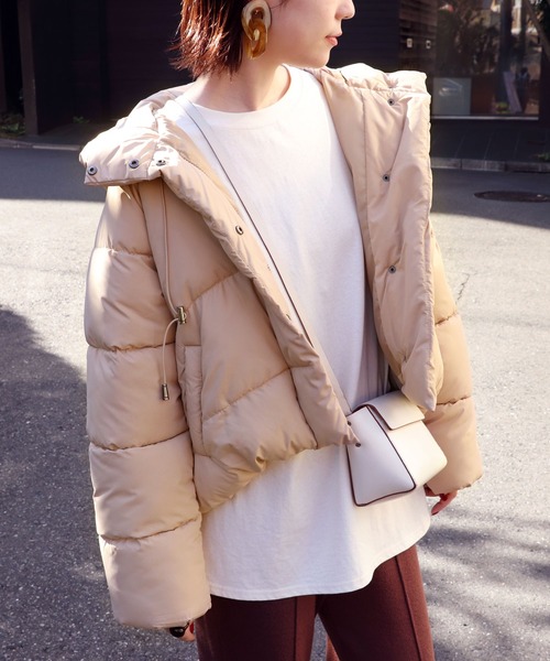 shimi オールドタウン　oldtown メドウェイ　ベージュ イネド INED 《Cape HEIGHTS×TAION》LUTAKダウンジャケット （ブラック