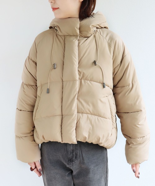andme（アンドミー） ダウン ダウンジャケット フード付きビッグ