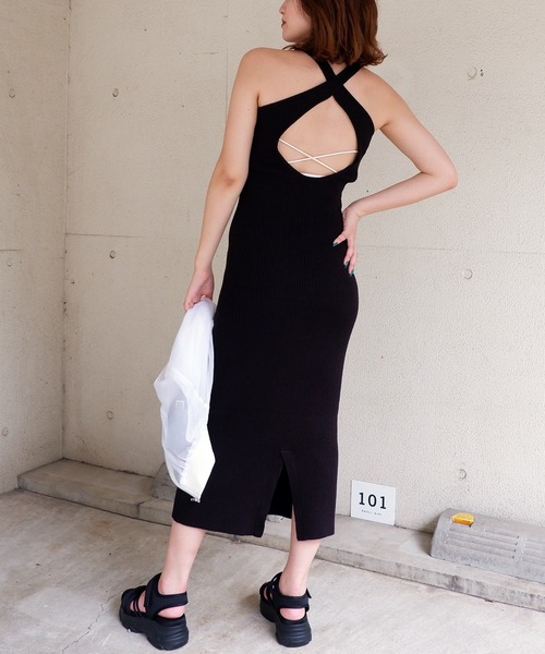 [ & Other Stories ] バックオープングリッターワンピ/Size 0 SPIRALGIRL ワンピース バックオープンスリットマキシワンピース