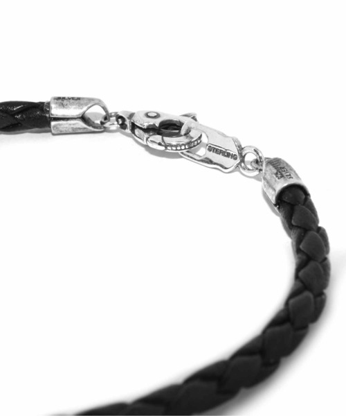 【即発】LION HEART ブレスレット メンズ SV925 LH クラスプ 即発】ライオンハート ブレスレット メンズ 槌目 レザー SV925