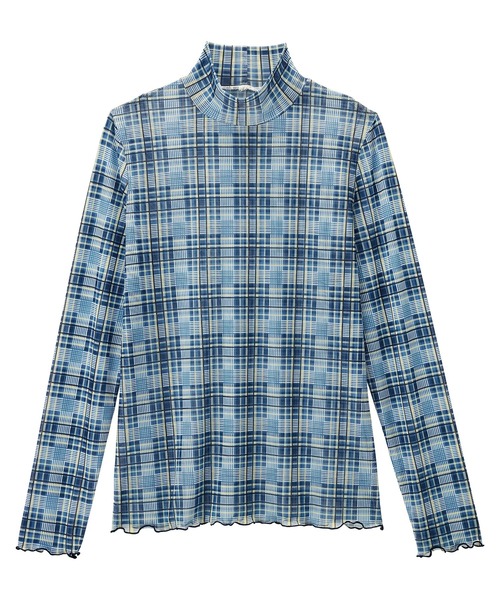 RANAN（ラナン） tシャツ シアーチェック柄インナー レディース 