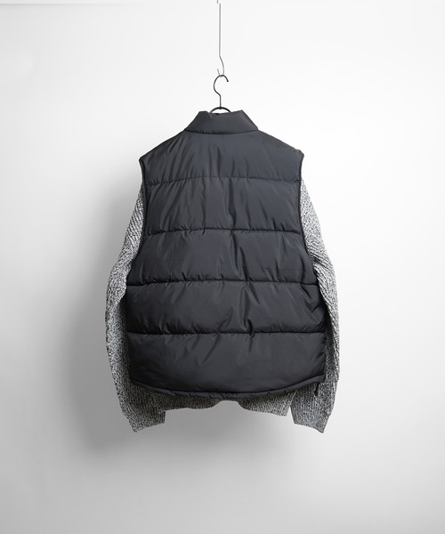 コンファーム（Confirm）/Confirm ビッグシルエット スタンドカラー ファイバーダウンベスト Confirm（コンファーム） ダウンベスト ベスト ビッグシルエット