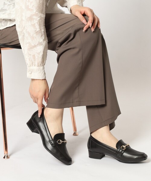 パンプス スクエアトゥローファー レイン対応_13