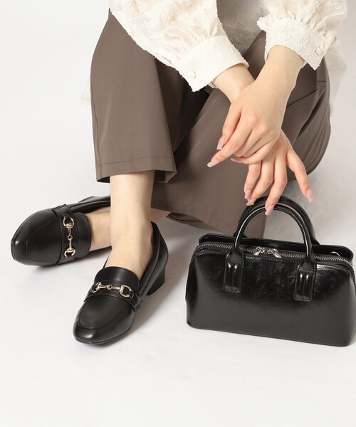 ESPERANZA（エスペランサ） パンプス スクエアトゥローファー レイン