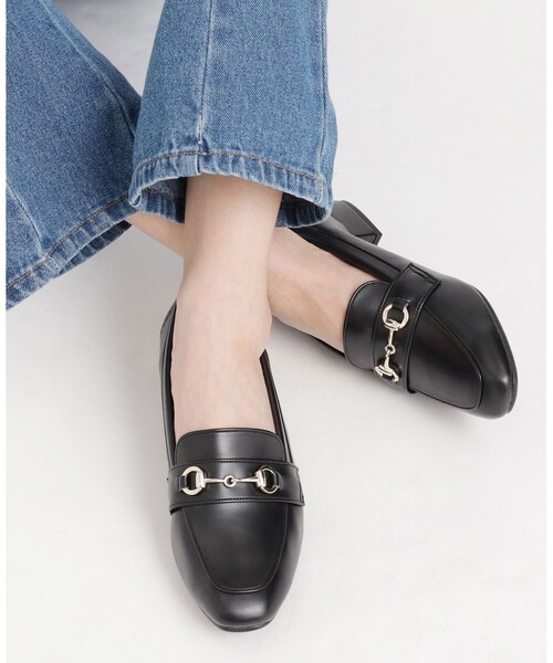 ダイアナ　スクエアトゥ ローファー　パンプス ESPERANZA（エスペランサ） パンプス スクエアトゥローファー レイン