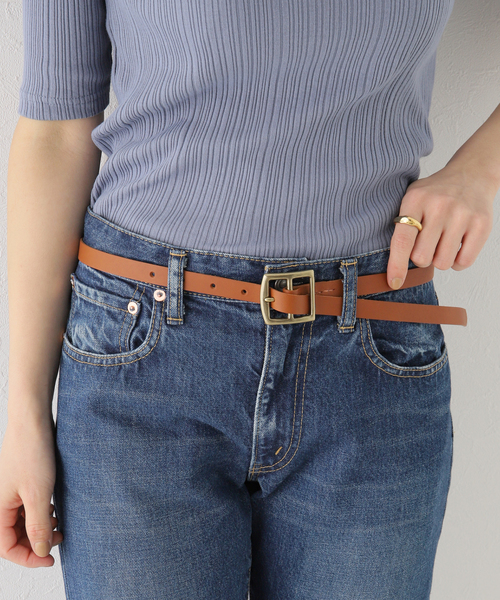 slobe IENAブラウン ベルト 追加》SLOBE カーブバックルベルト（ベルト）｜SLOBE IENA