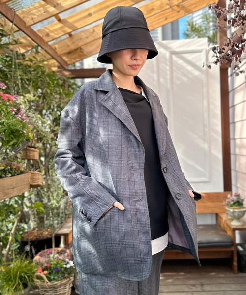 AVIE（アビィ） ジャケット テーラードジャケット チェックツイード