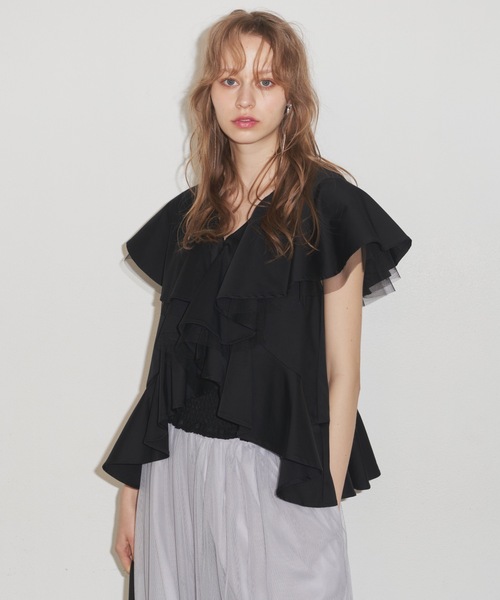 LA BELLE ETUDE（ラベルエチュード） ブラウス シャツ 前開きフレア