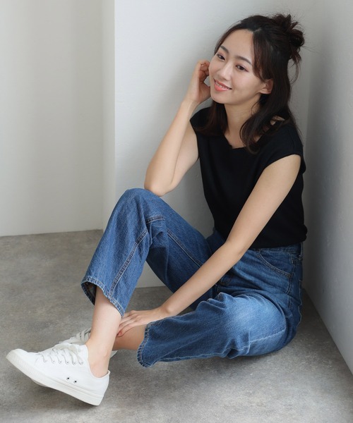ニット セーター ボートネックフレンチスリーブサマーニット レディース ElegChic ニット セーター ボートネックフレンチスリーブサマー