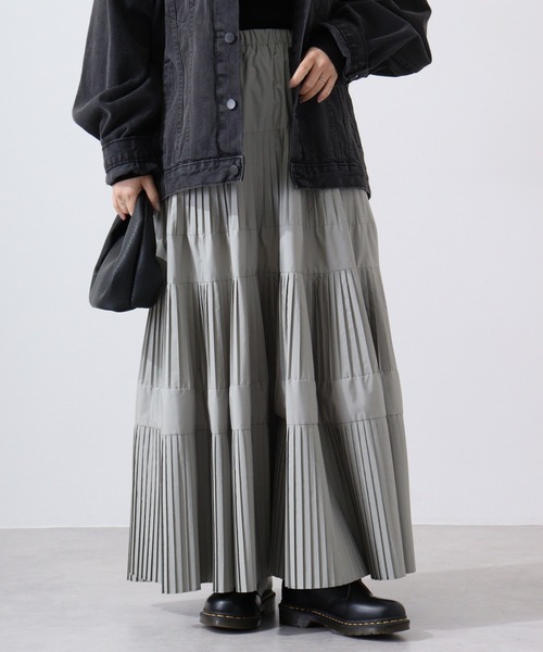 Hunch(ハンチ) プリーツティアードスカート hunch（ハンチ）の「プリーツティアードスカート（スカート）」 - WEAR