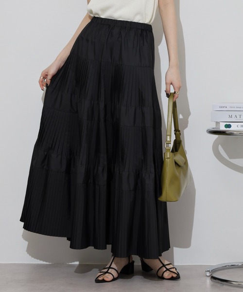 専用　◆spick&span◆プリーツティアードスカート　black 専用 ◇spick&span◇プリーツティアードスカート black Spick