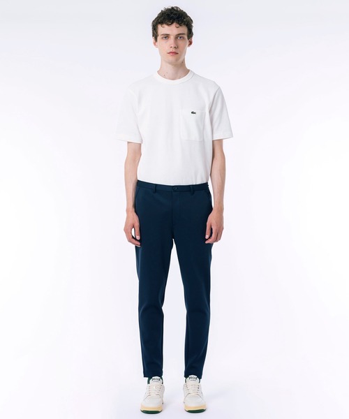 【ブルー】テーパードストレッチイージートラウザー / テーパードパンツ LACOSTE（ラコステ） パンツ テーパードストレッチイージートラウザー