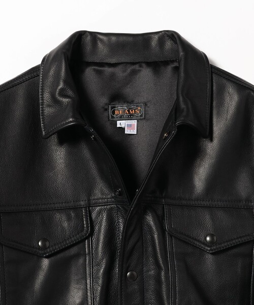 BEAMS+（ビームスプラス） ブルゾン アウター レザー トラッカー