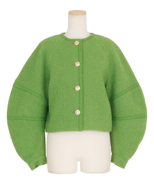 AMBIENT（アンビエント） ジャケット ノーカラージャケット ツイード