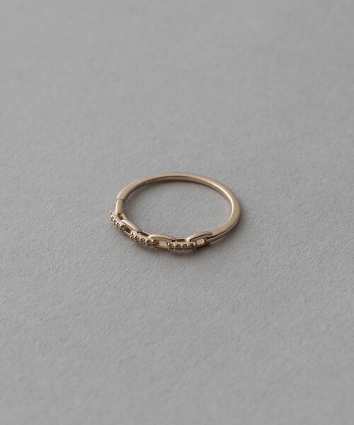 ete bijoux（エテ ビジュー） 指輪 リング 「トーン」 K18RBG ブラウン