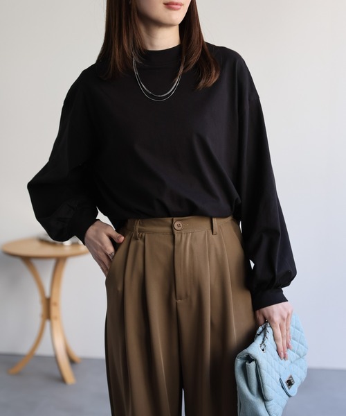 美品 希少 Y's 20SS ドット 長袖 カットソー ブラック 美品 希少 Y's
