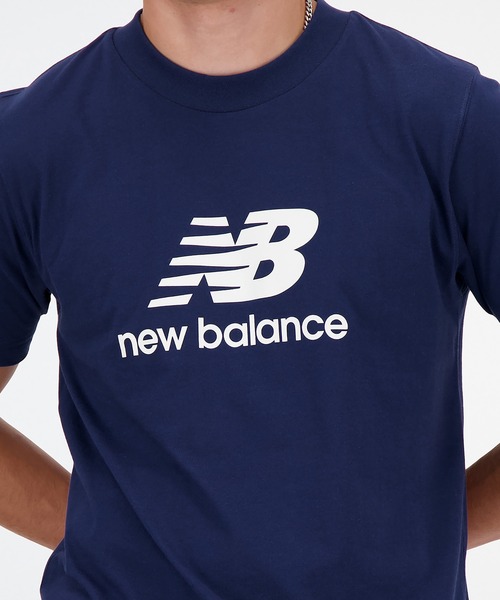 New Balance ニューバランス ヘリテージ ショートスリーブ T-シャツ メイドイン USA サイズ L （藍色） 新品未使用品 未開封品 New Balance tシャツ Stacked Logo ショートスリーブTシャツ